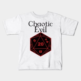 Chaotic Evil Alignment Kids T-Shirt